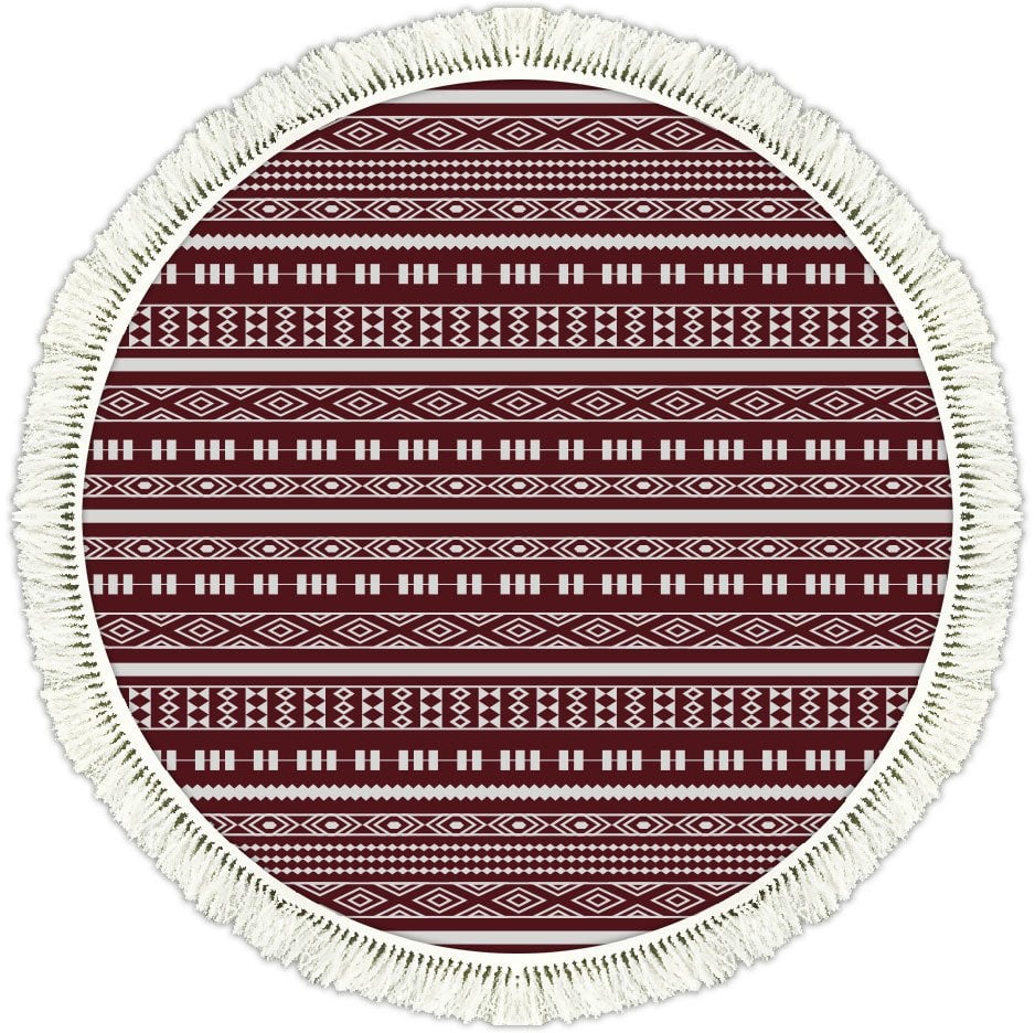 Rivera Halı | Moss Kırmızı Kilim | VK6209 140 cm Yuvarlak