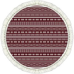 Rivera Halı | Moss Kırmızı Kilim | VK6209 140 cm Yuvarlak