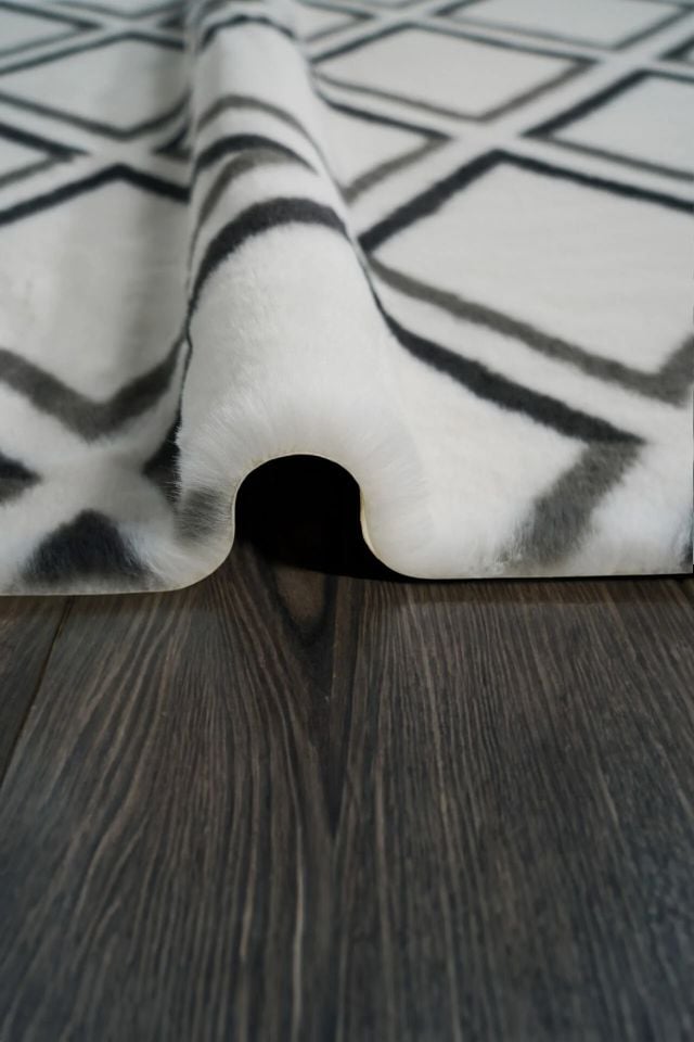 Marble 75cm x Özel Ebat Halı Kareli