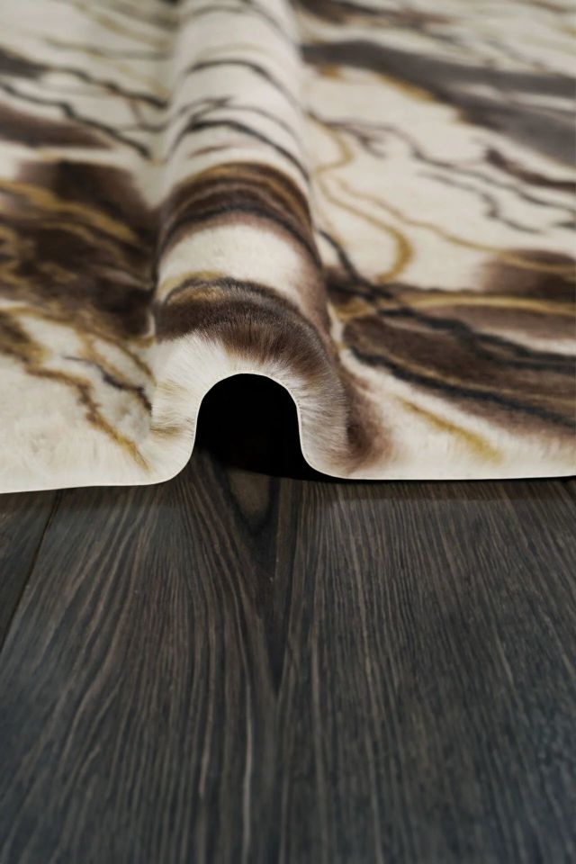 Marble 150cm x Özel Ebat Halı Kahve