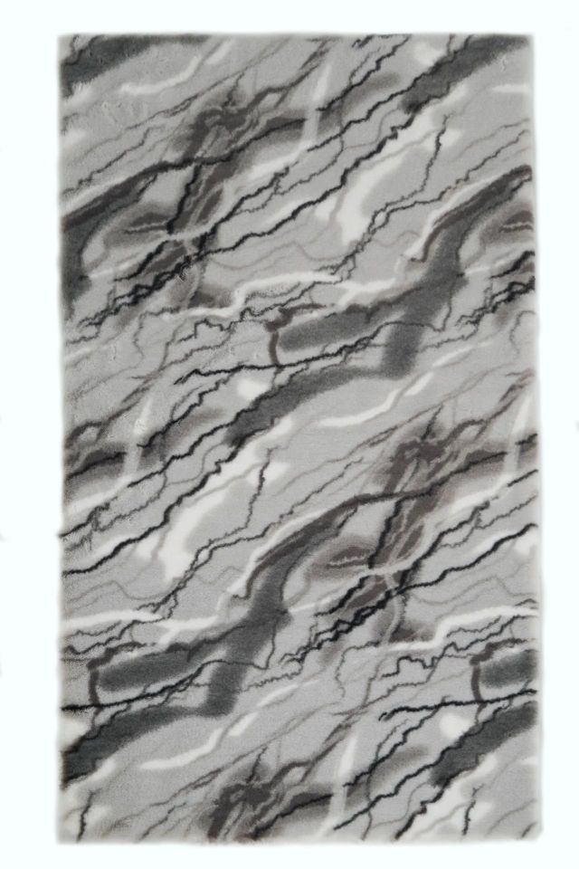 Marble 150cm x Özel Ebat Halı Gri