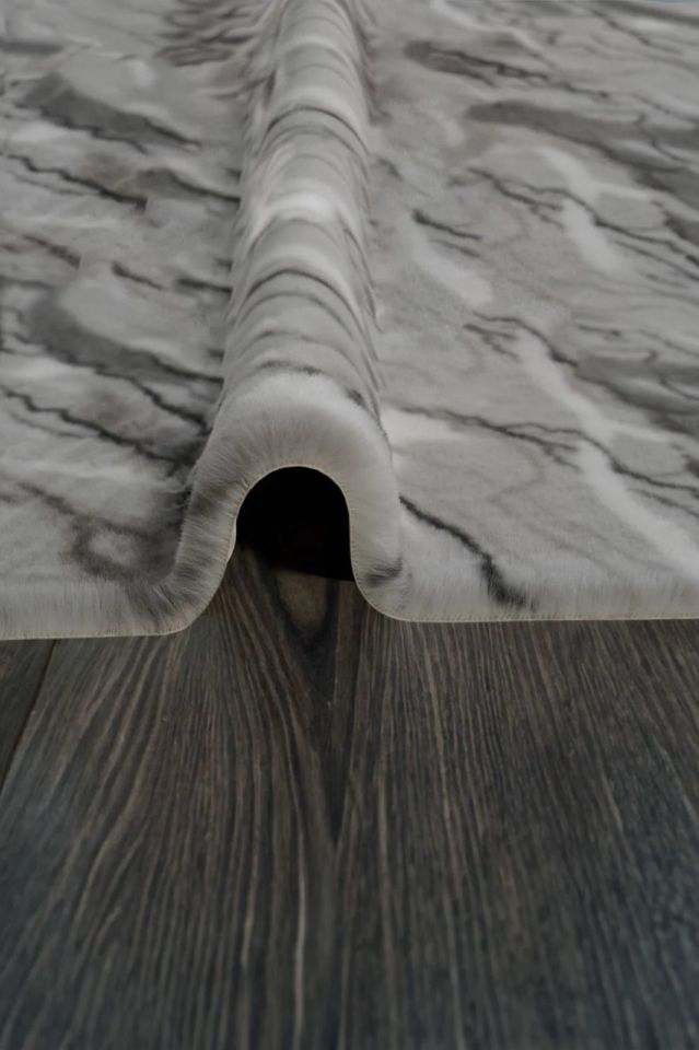 Marble 150cm x Özel Ebat Halı Gri