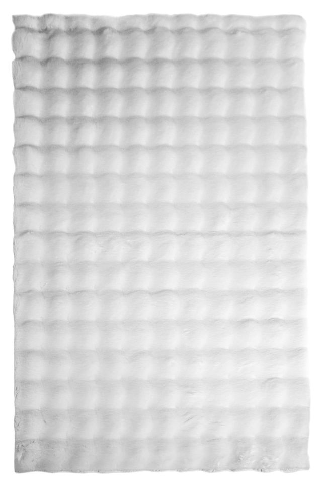 Bubble 150cm x Özel Ebat Halı Beyaz