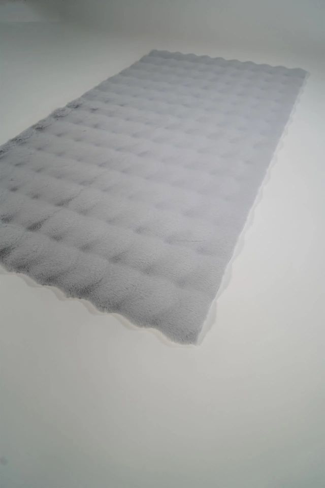 Bubble 150cm x Özel Ebat Halı İpek Gri
