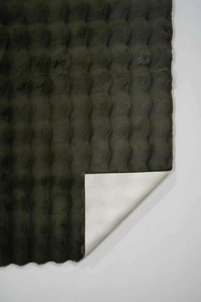 Bubble 150cm x Özel Ebat Halı Haki