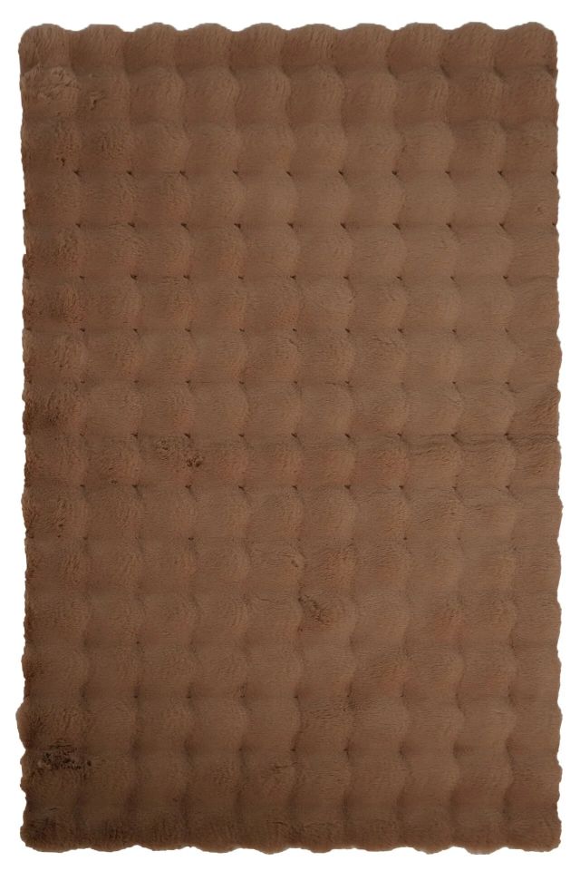 Bubble 150cm x Özel Ebat Halı Kahve