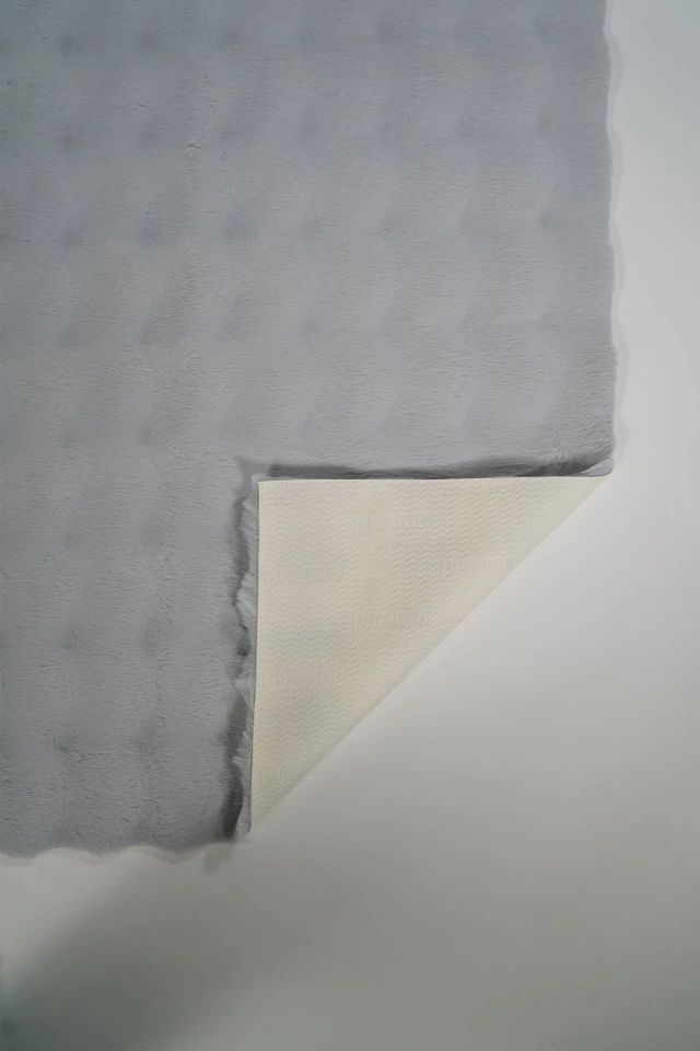 Bubble 75cm x Özel Ebat Halı İpek Gri