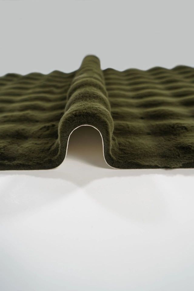 Bubble 75cm x Özel Ebat Halı Haki