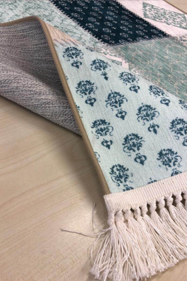 Patchwork Halı | Yeşil | VK6401