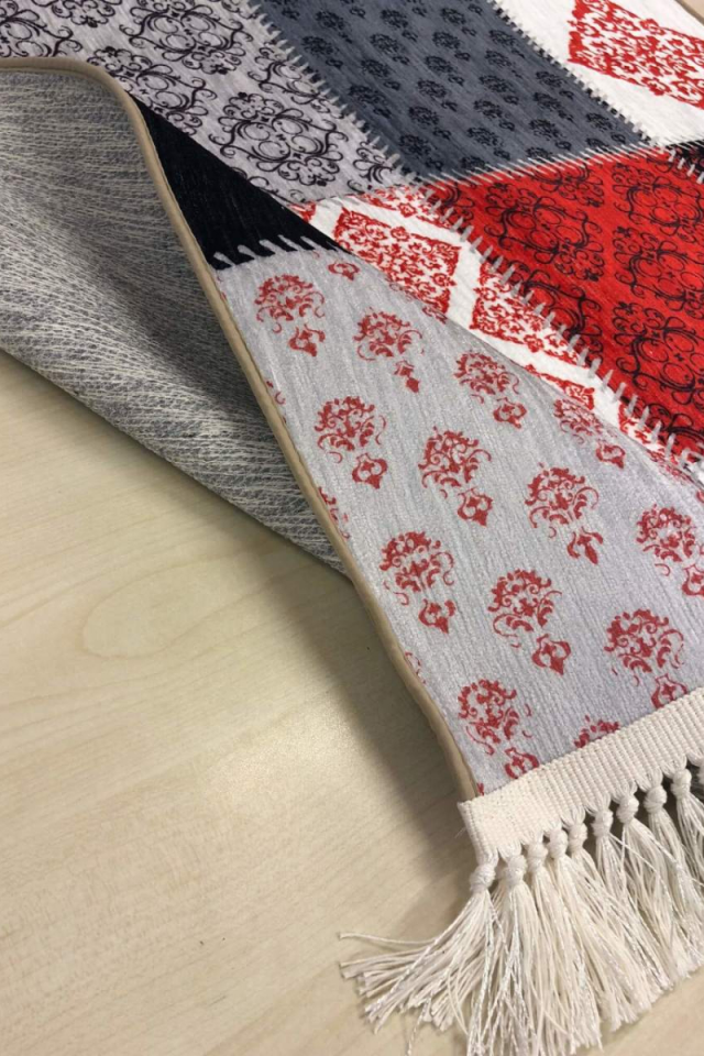 Patchwork Halı | Kırmızı | VK6402