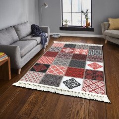 Patchwork Halı | Kırmızı | VK6402