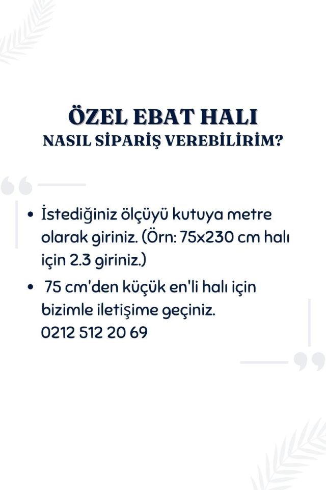 75cm x Özel Ebat Halı Füme
