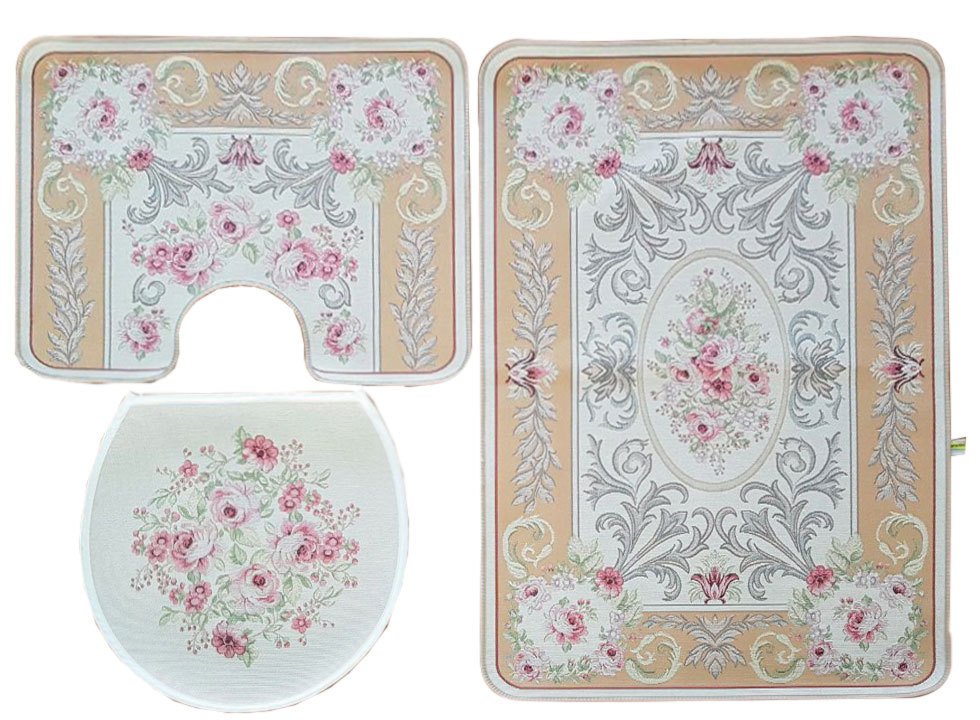 Goblen Klasik Halı | Topkapı Pembe 3\' lü Takım