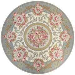 Goblen Klasik Halı | Topkapı Mavi 140cm Yuvarlak