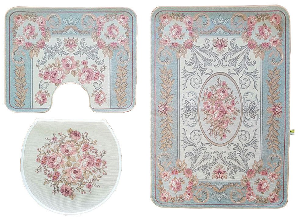 Goblen Klasik Halı | Topkapı Mavi 3\' lü Takım