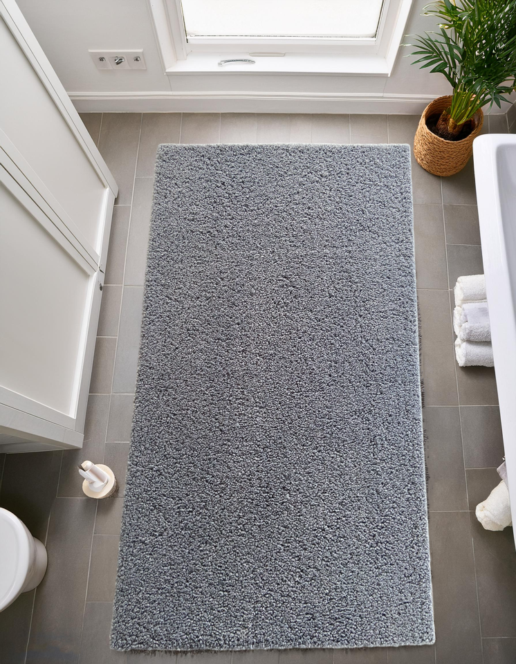 Bukle 150cm x Özel Ebat Halı Gri