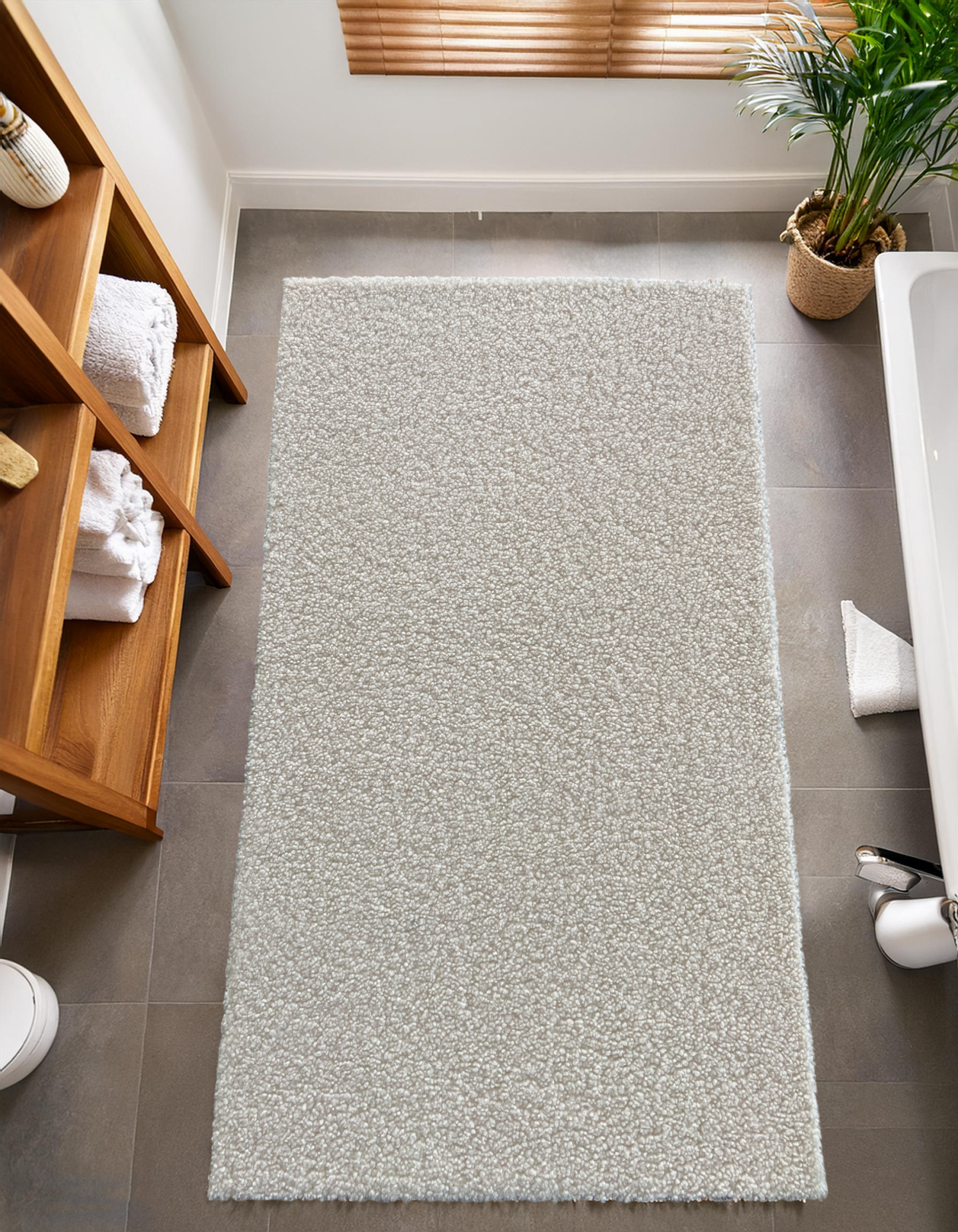 Bukle 75cm x Özel Ebat Halı Krem