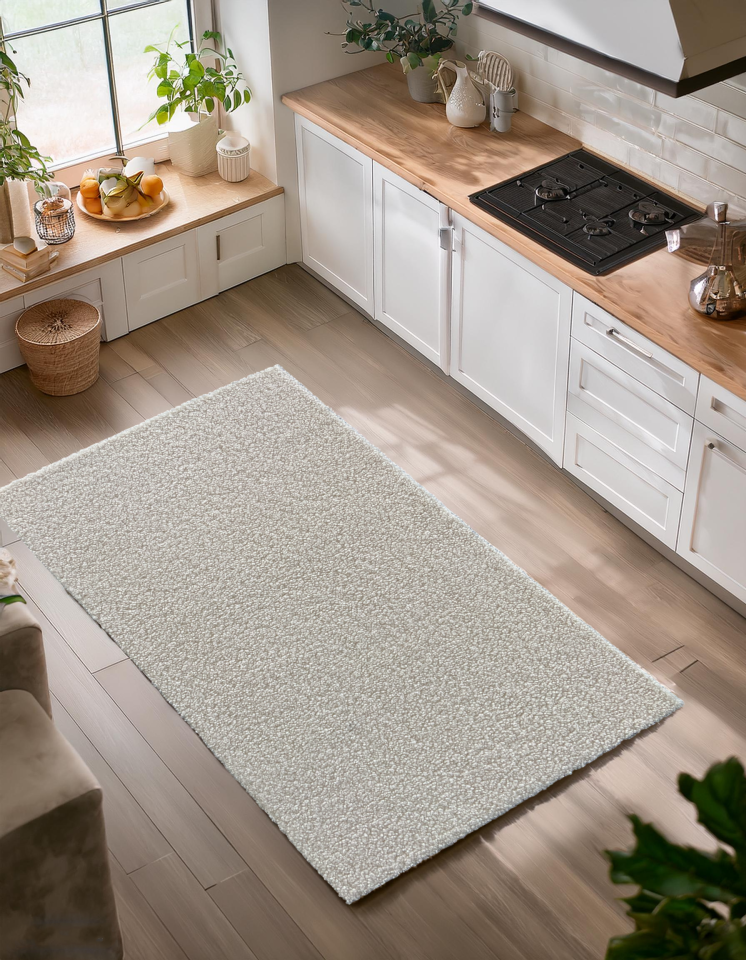 Bukle 75cm x Özel Ebat Halı Krem