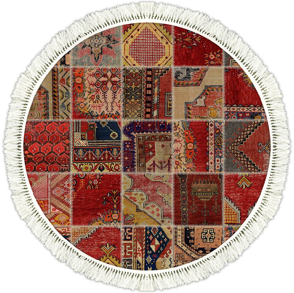 Vintage Halı | V-6004 140 cm Yuvarlak