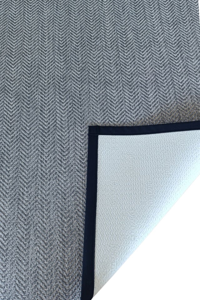 Sisal Halı Kalın Bordür | Gri