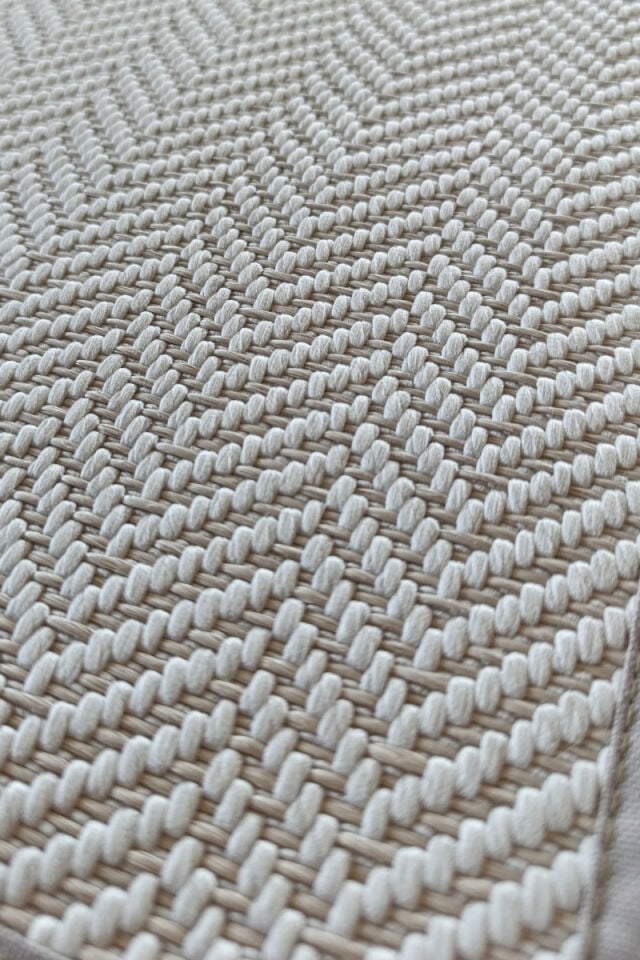Sisal Halı Kalın Bordür | Krem
