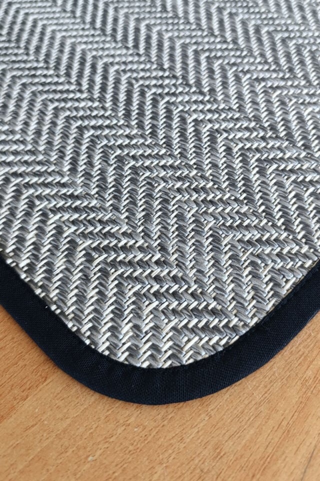 Sisal Halı İnce Bordür | Gri