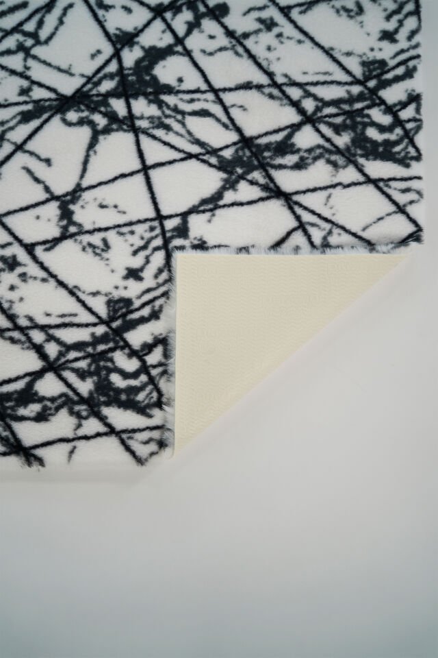 Marble Halı | Beyaz 150 Yuvarlak