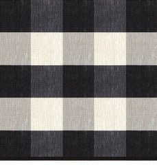 Butik Ekose Halı | Siyah Paspas