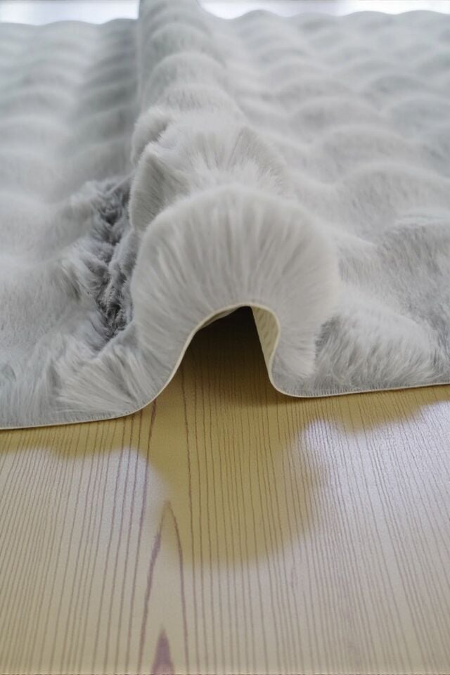 Bubble Post Halı | İpek Gri