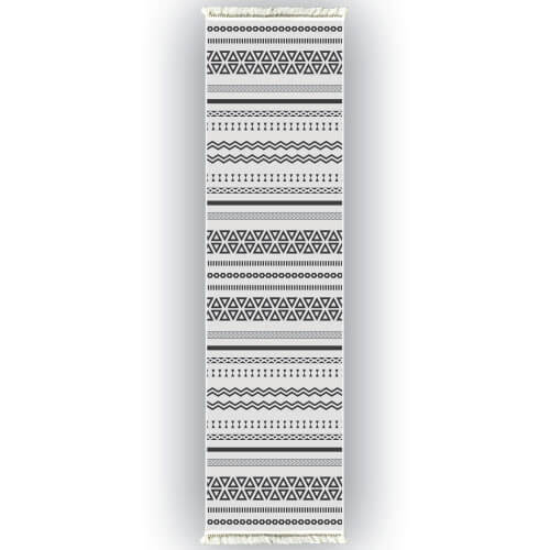 Rivera Halı | Fin Beyaz Kilim | VK6204 80 x 300 cm