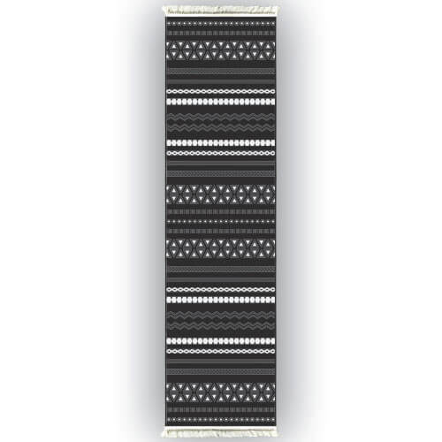 Rivera Halı | Fin Siyah Kilim | VK6206 80 x 300 cm